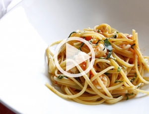 Linguine melecche di scampi