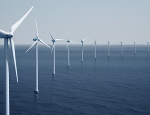 Windturbines on the ocean